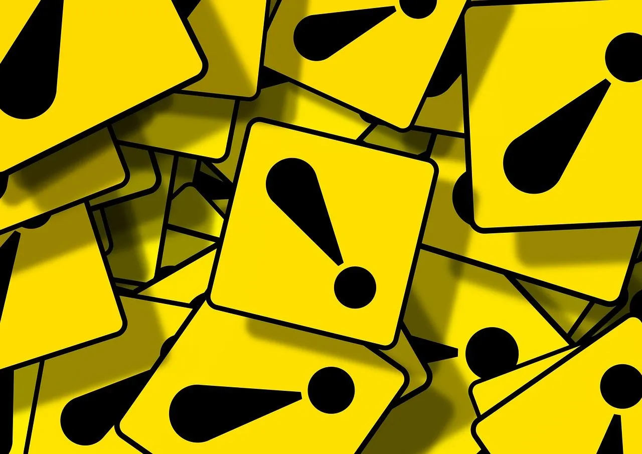 Caution signs - be careful 