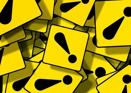 Caution signs - be careful 